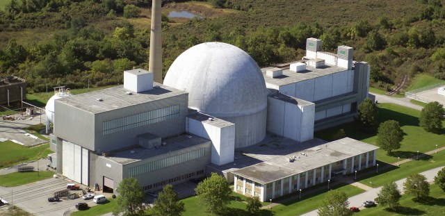 Image of the Space Environment Complex. It has a round dome in the center.