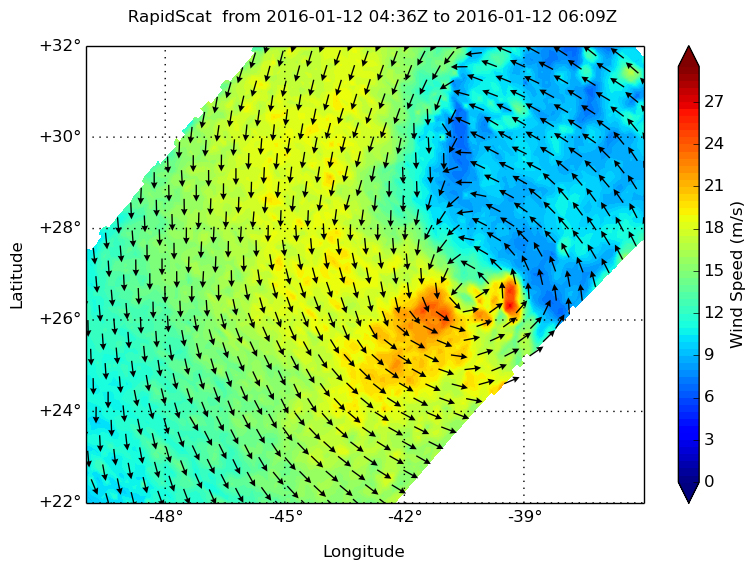 RapidScat image of 90L