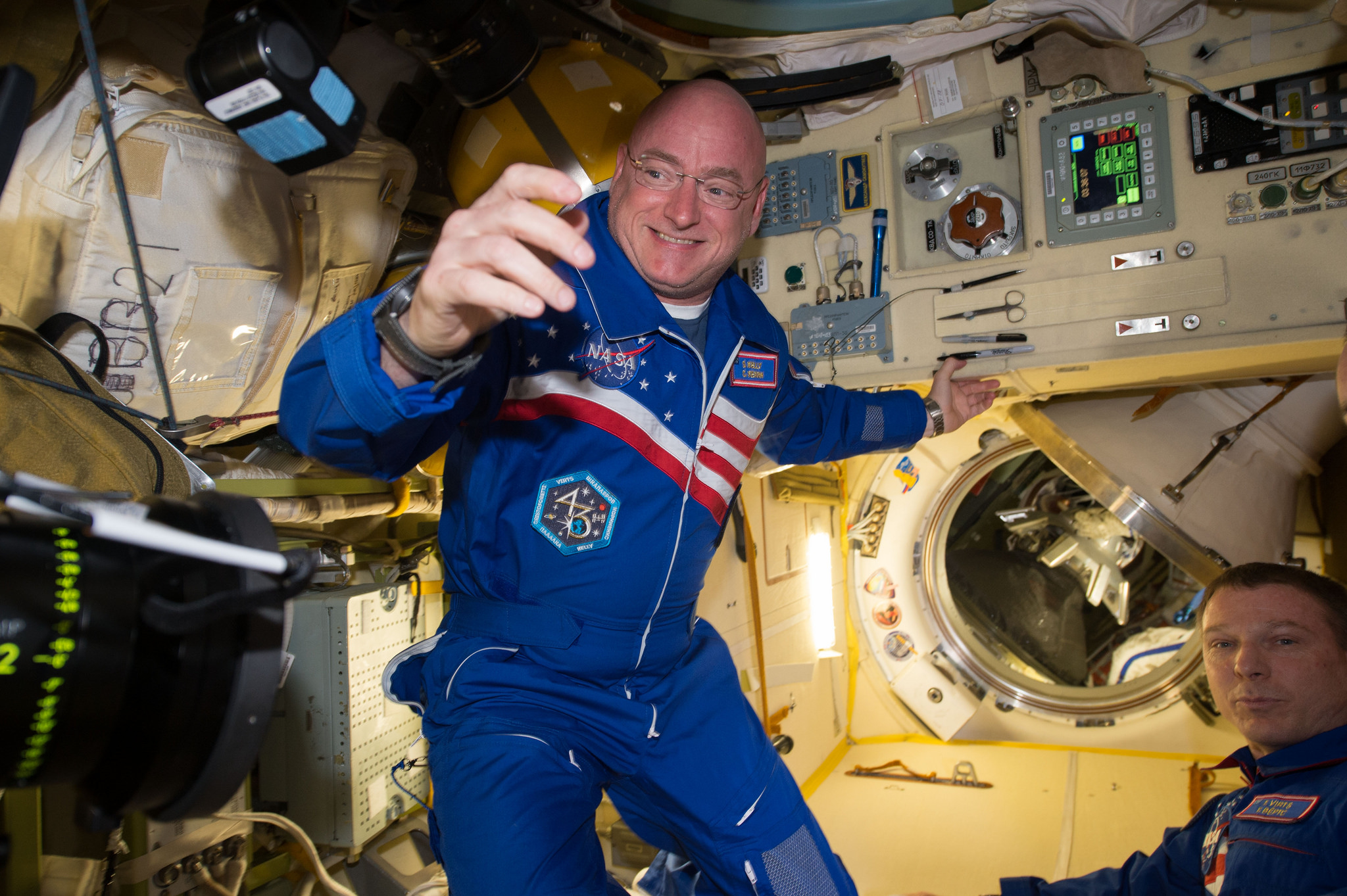 NASA astronaut Scott Kelly on the International Space Station