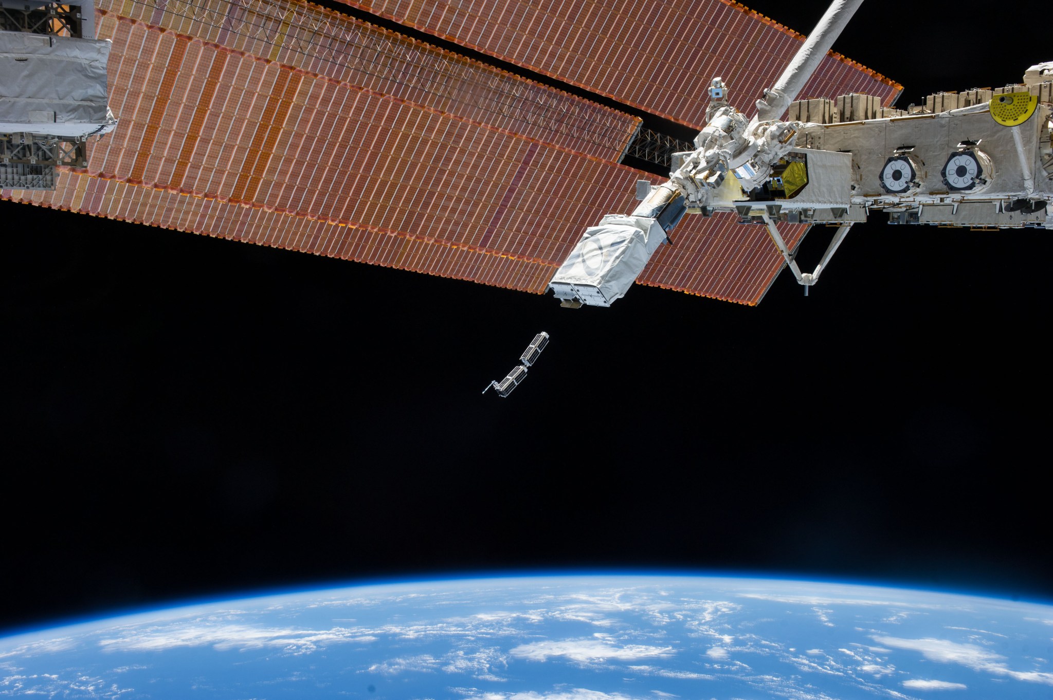 Planet Labs Nanosatellites Ejected from the International Space Station