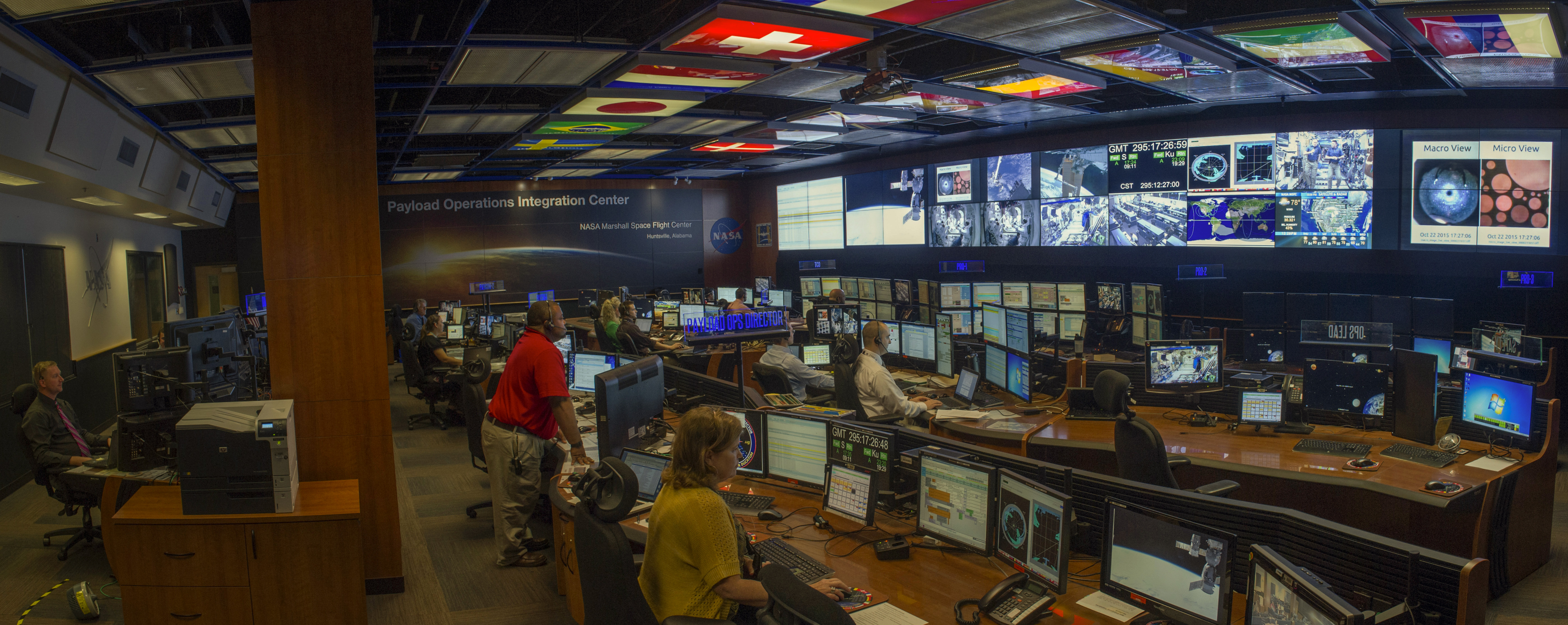 The Payload Operations Integration Center at Marshall Space Flight Center