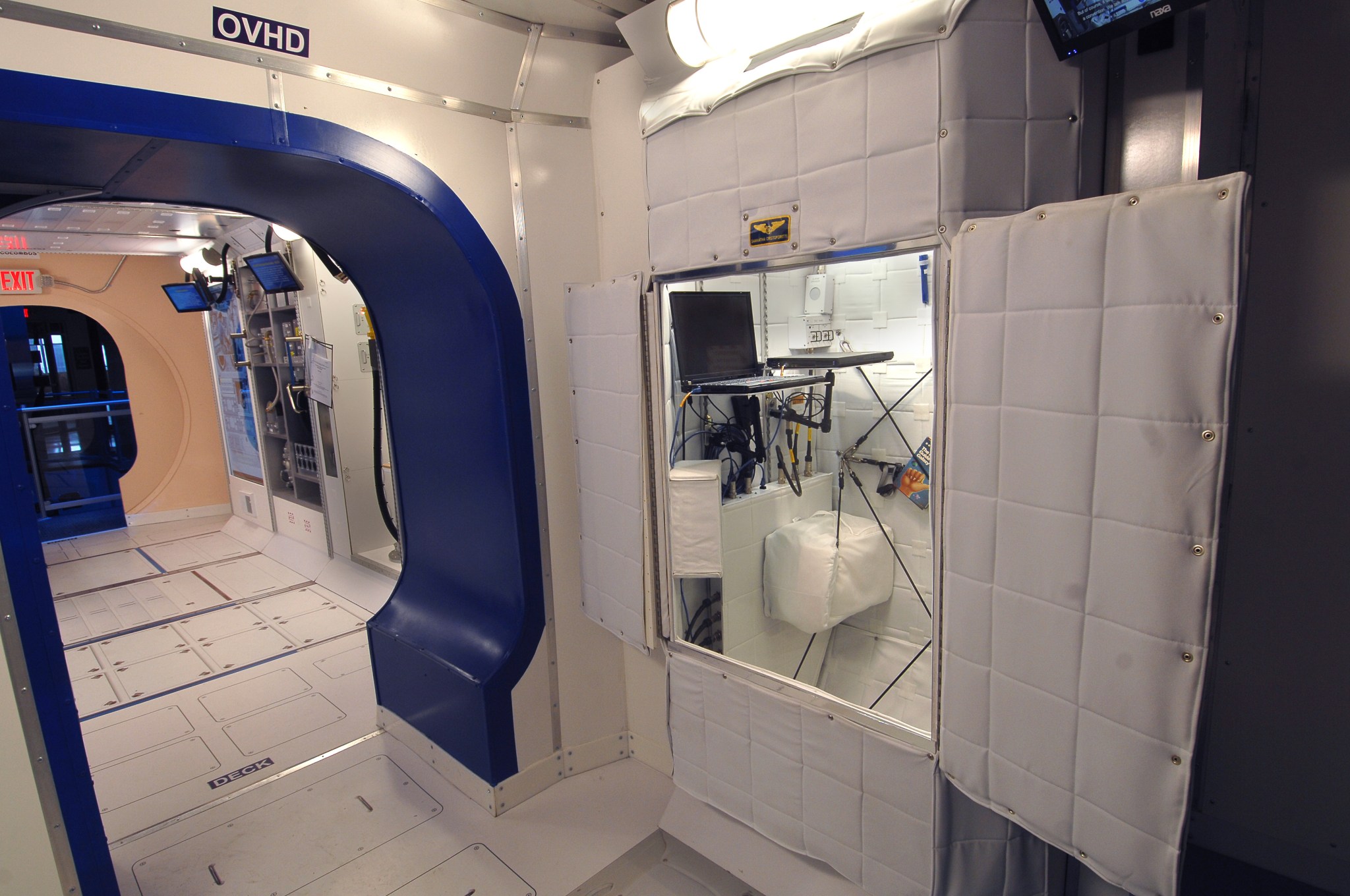 Where the crew members sleep on ISS