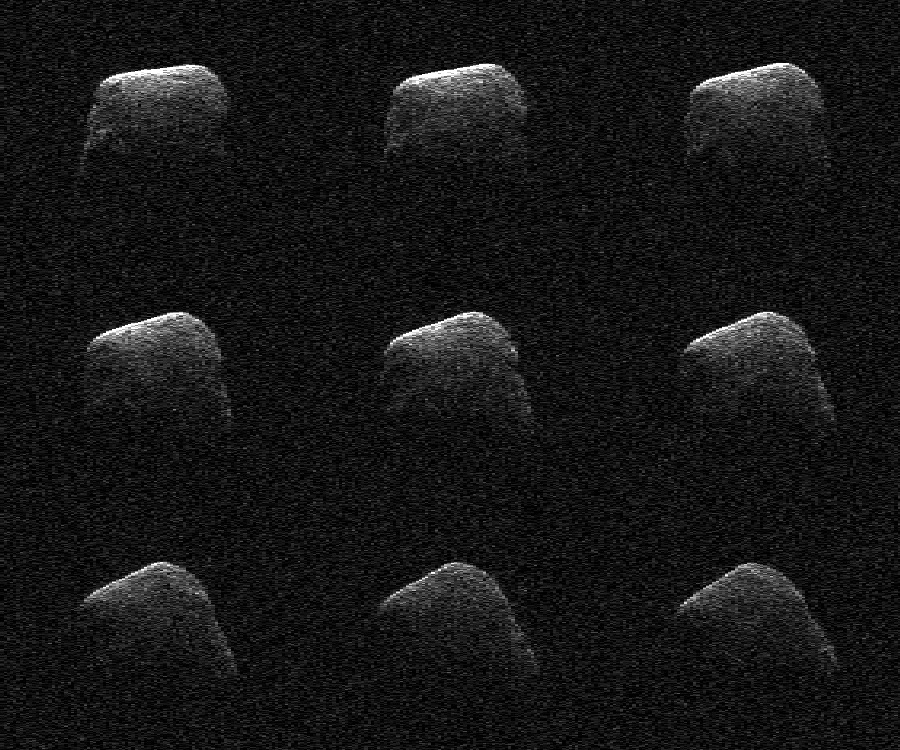 Radar images of comet P/2016 BA14 were taken on March 22, 2016, 