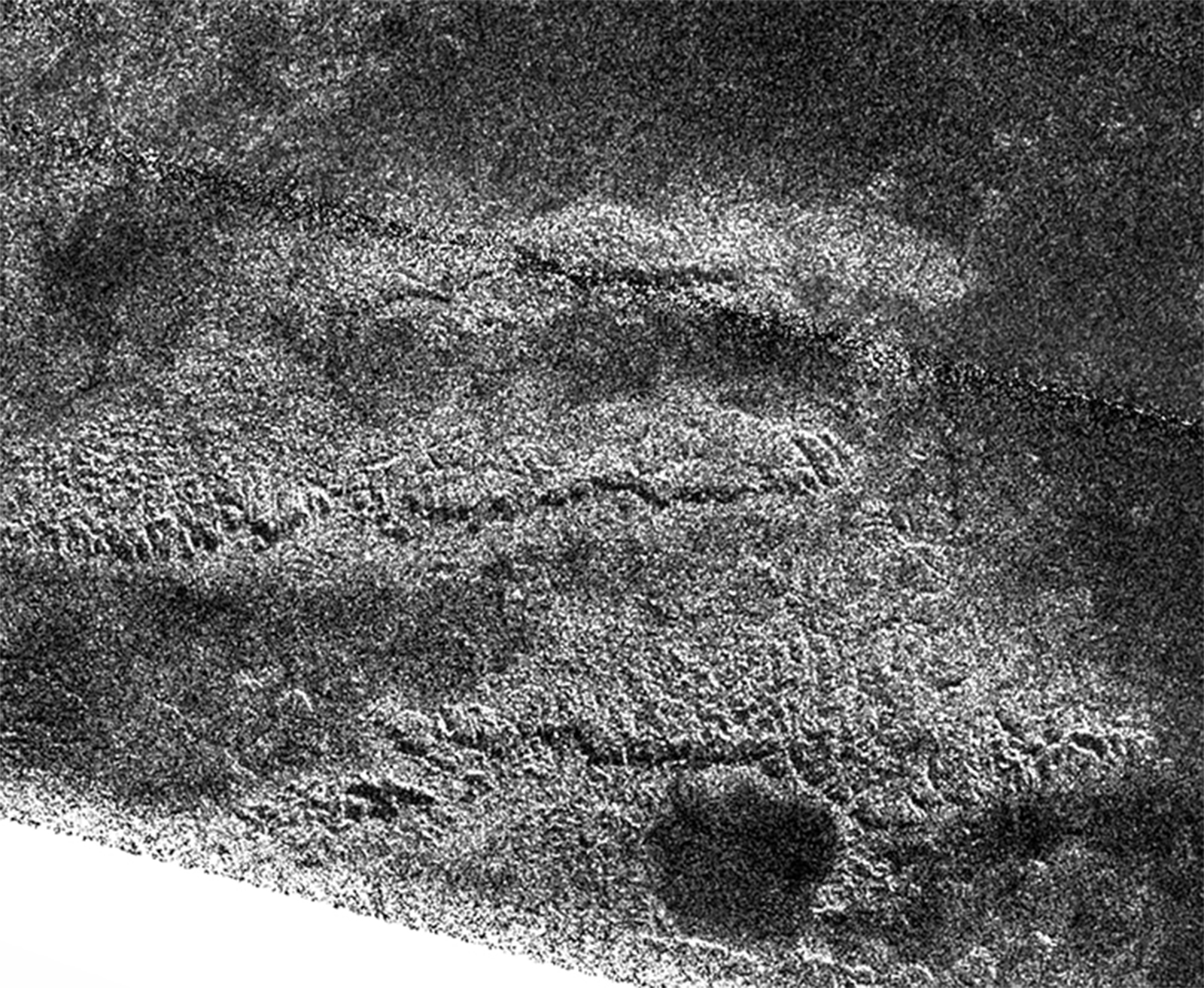 Radar View of Titan's Tallest Mountains