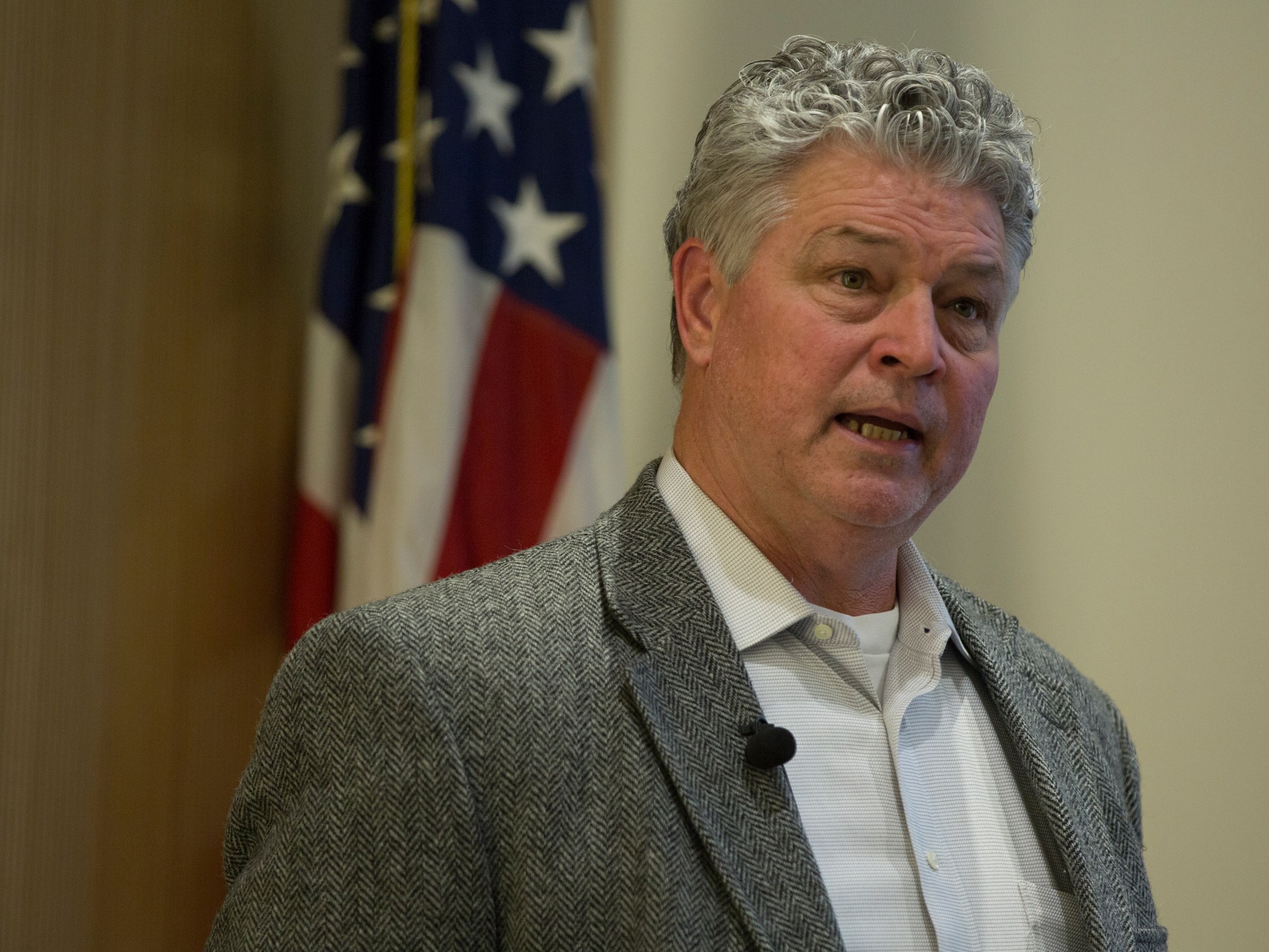 Collier's talk took place at the Pearl Young Theater at NASA Langley Research Center.
