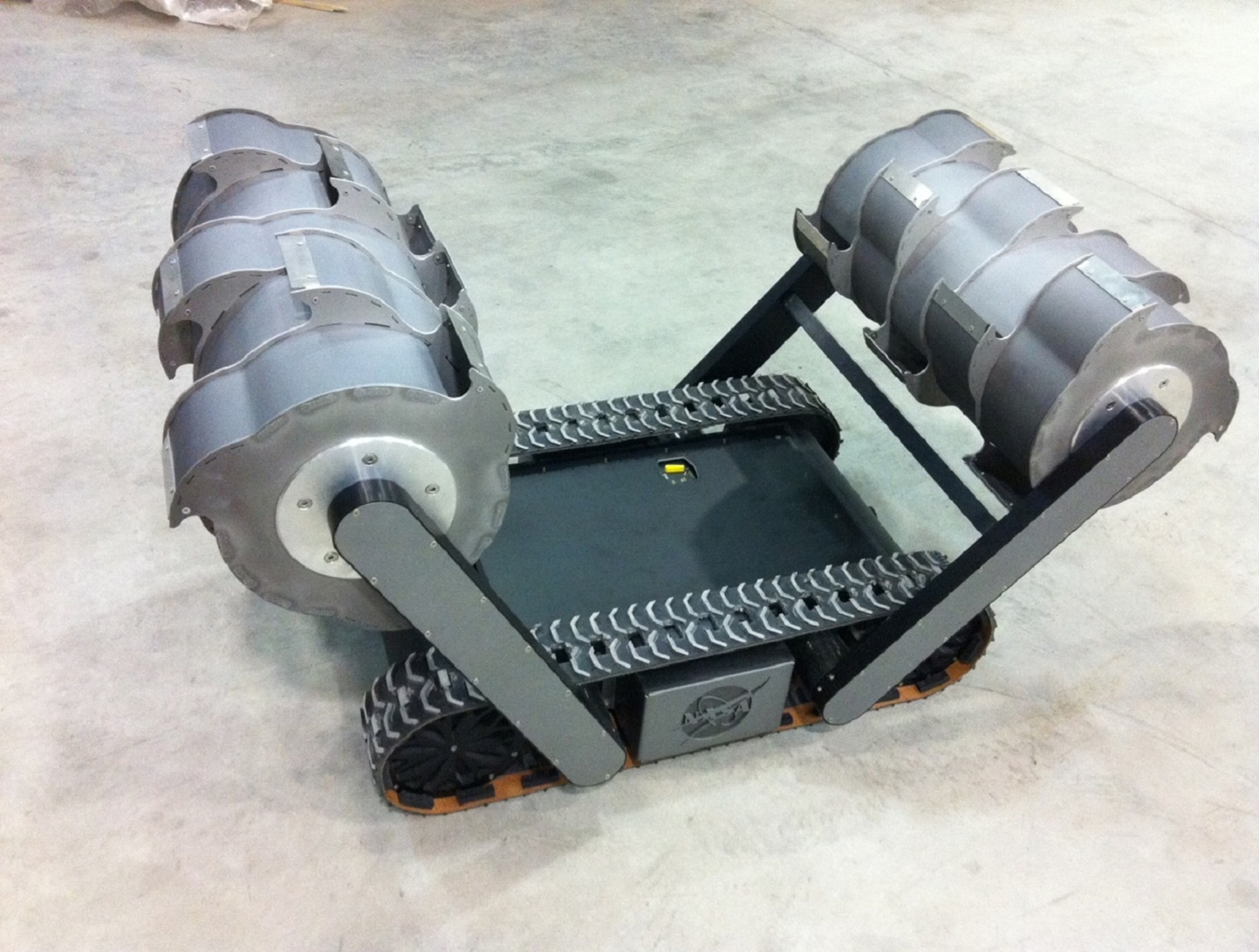 Regolith Advanced Surface Operations Robot (RASSOR) excavator