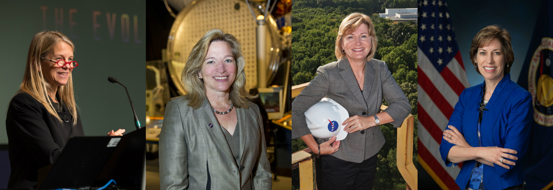 Deputy Director Dava Newman, Chief Scientist Ellen Stofan, Deputy Associate Administrator Lesa Roe, JSC Director Ellen Ochoa