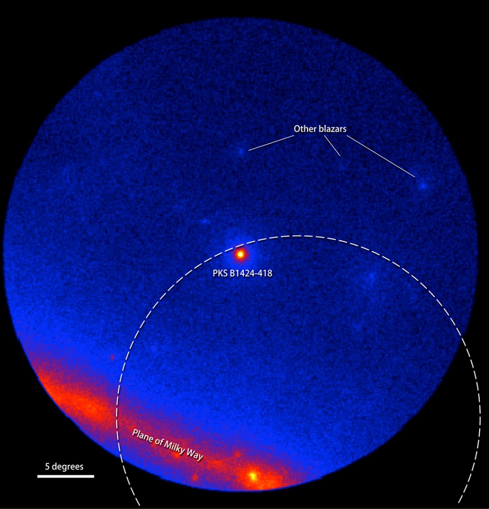 
			NASA's Fermi Telescope Helps Link Cosmic Neutrino to Blazar Blast - NASA			
