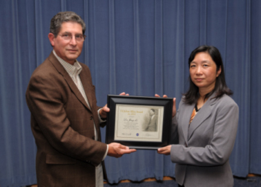 Ames scientist Jing Li receives the 2012 H. Julian Allen award