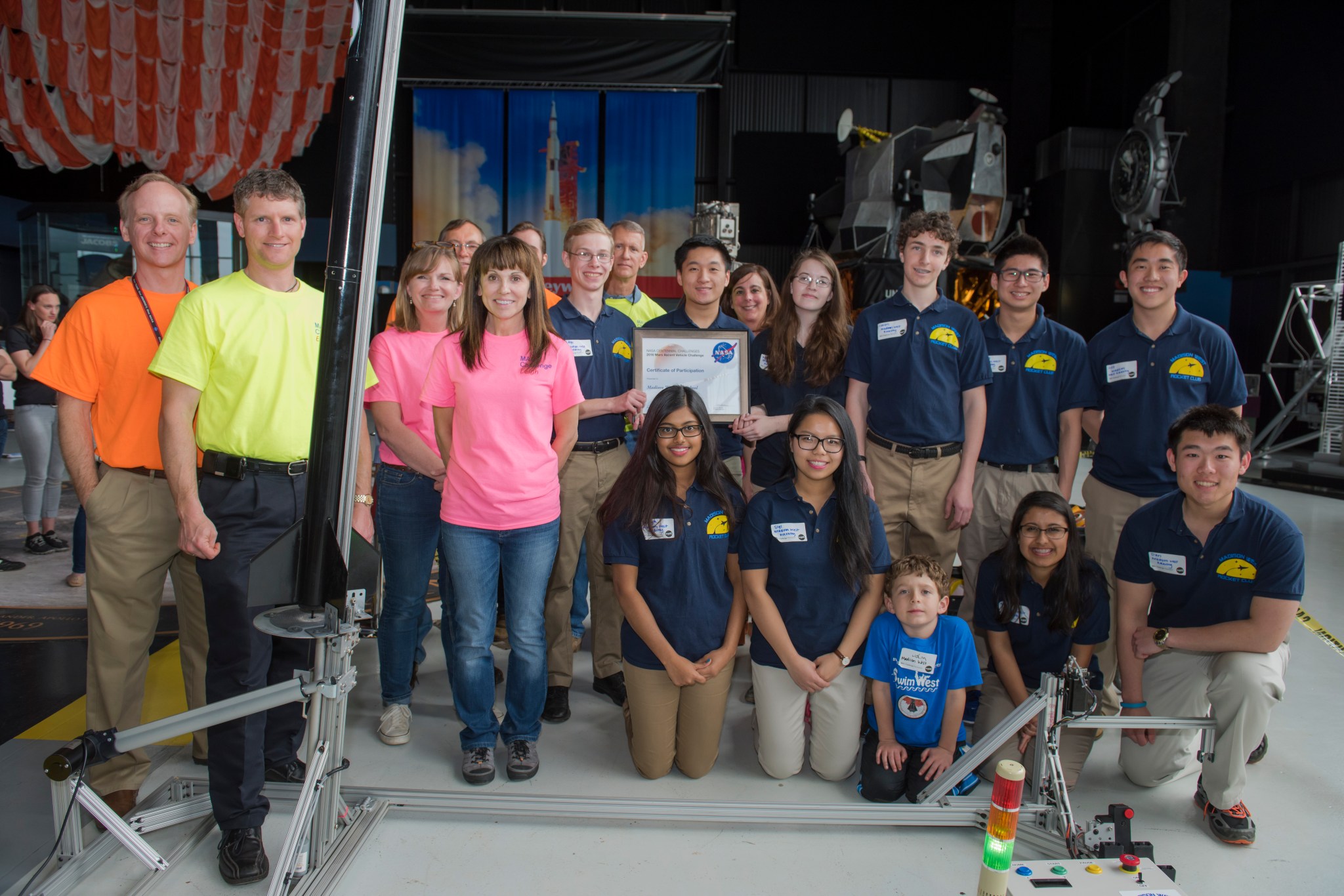 Madison West High School of Wisconsin earned second-place at the 2016 Centennial Challenges Mars Ascent Vehicle Prize.