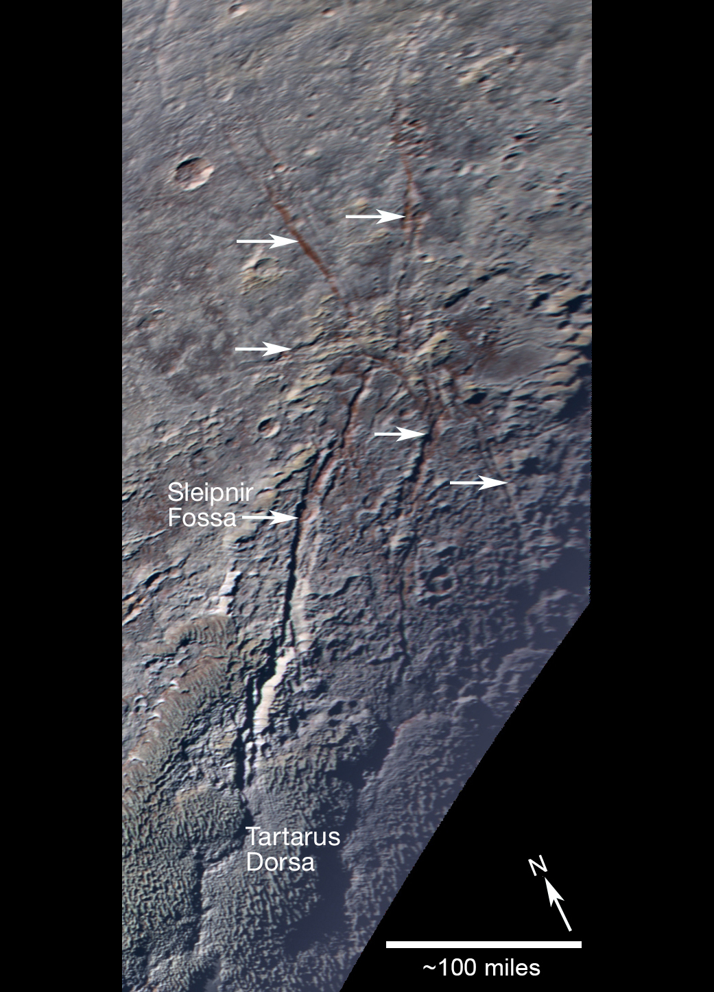 Pluto's landscape