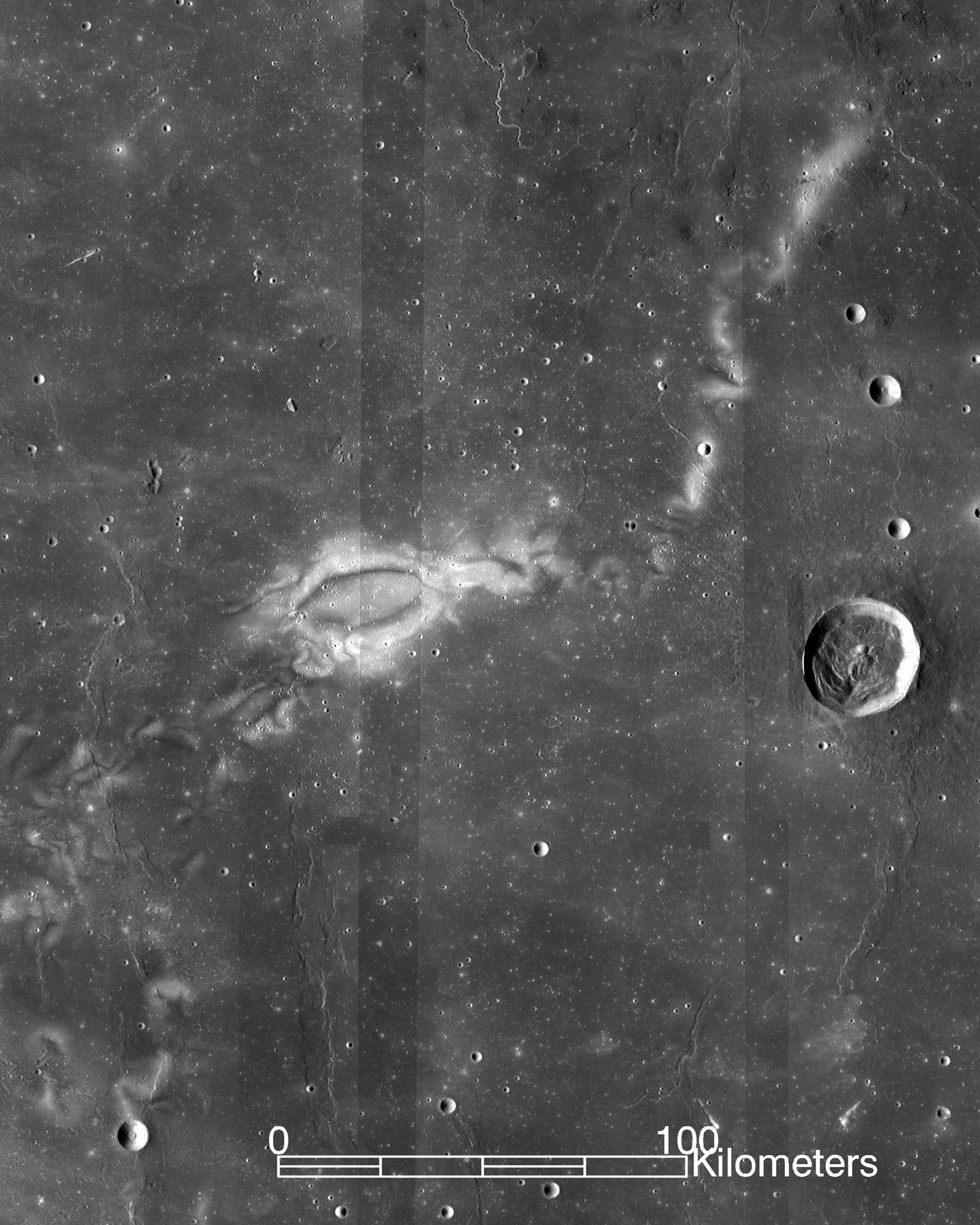 Reiner Gamma lunar swirl from LRO