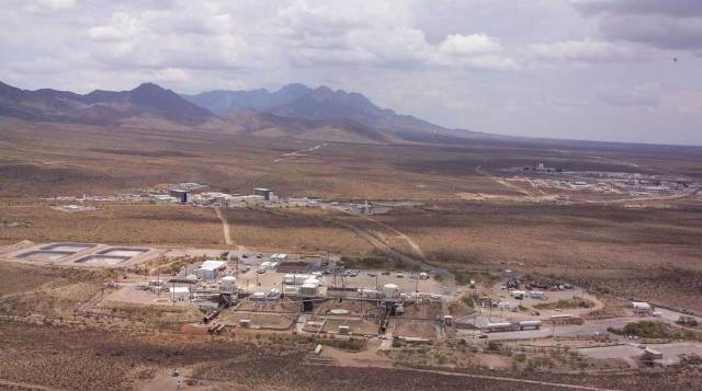 Ariel view of White Sands test Facility