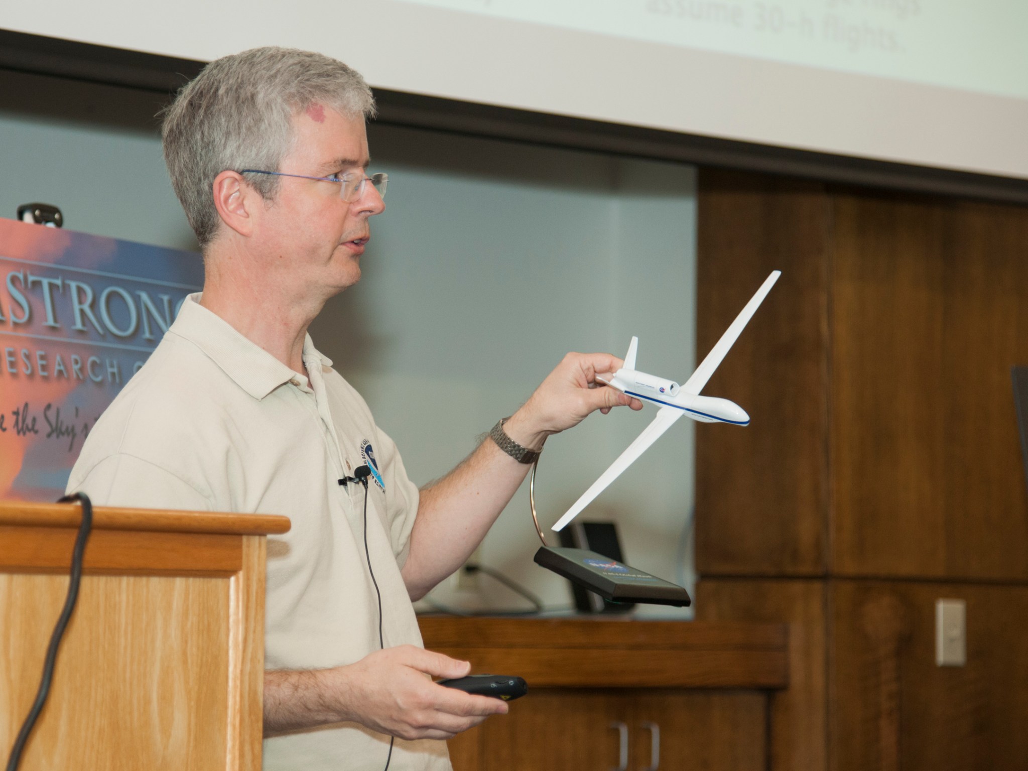 Gary Wick, NOAA's physicist and manager for Unmanned Air Systems talked about the partnership with NASA.