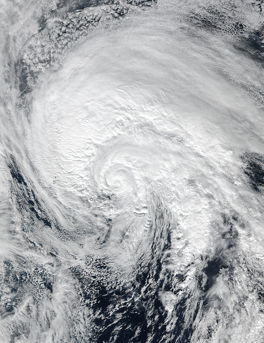 Visible look at Hurricane Alex