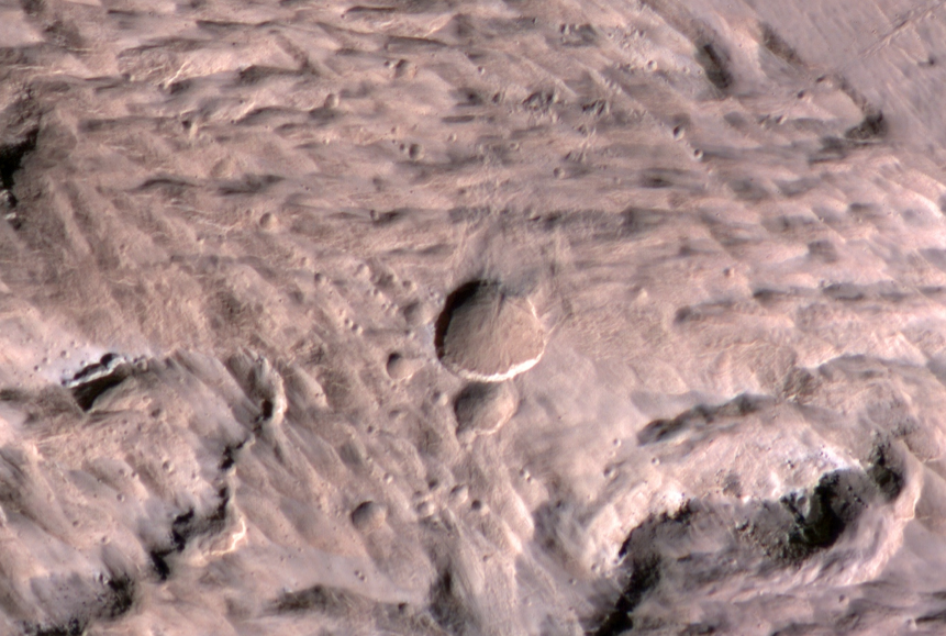 Mars double crater