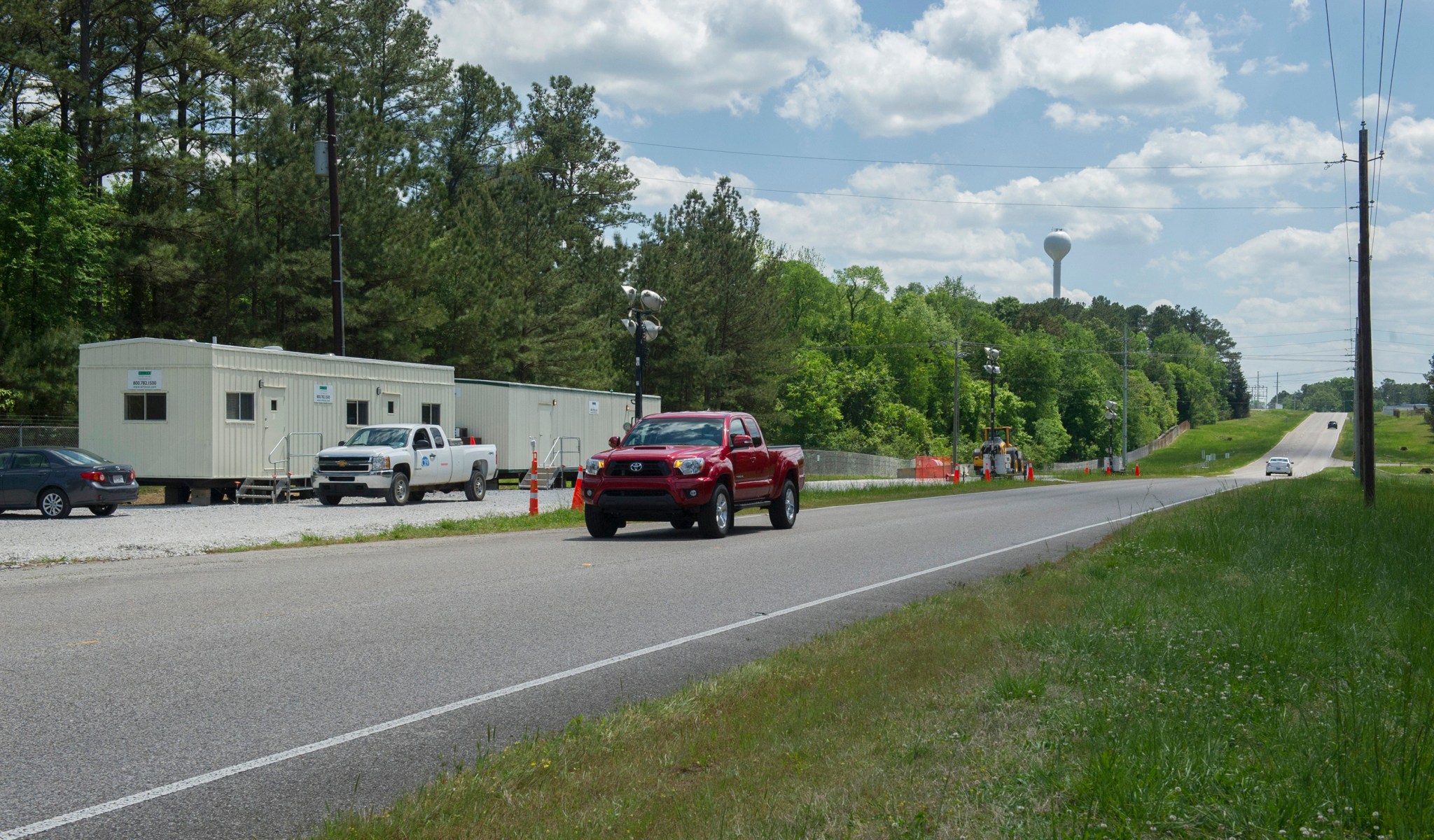 The Army is setting up this command post to begin a remediation project to remove munitions that were demilitarized and buried.