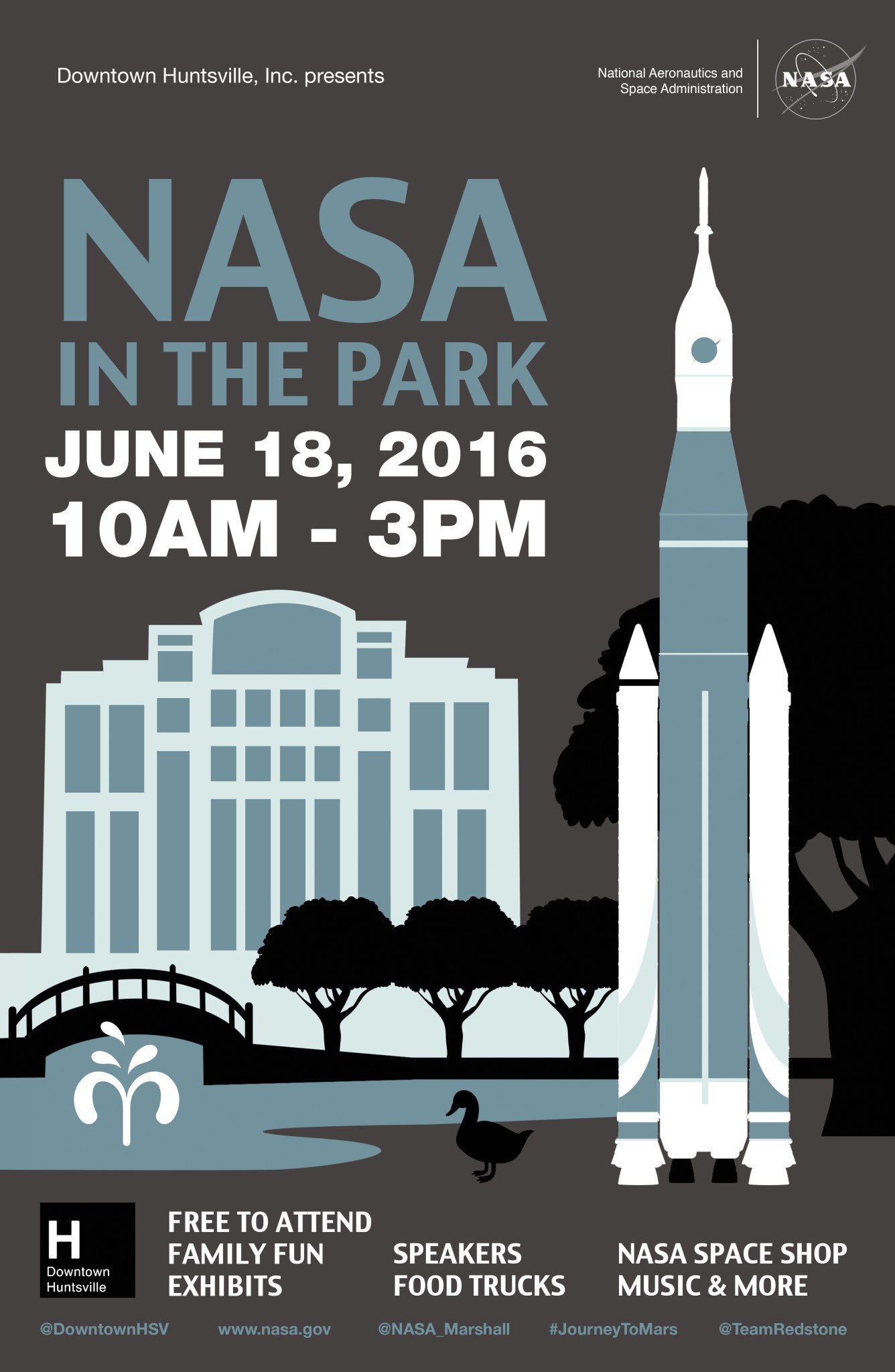 NASA in the park 2016 poster