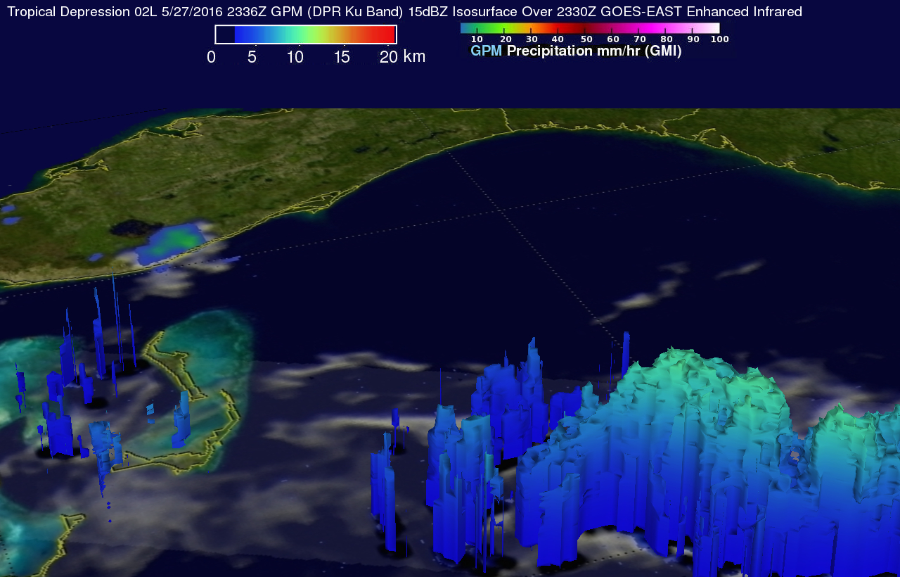 GPM sees Tropical Depression 2