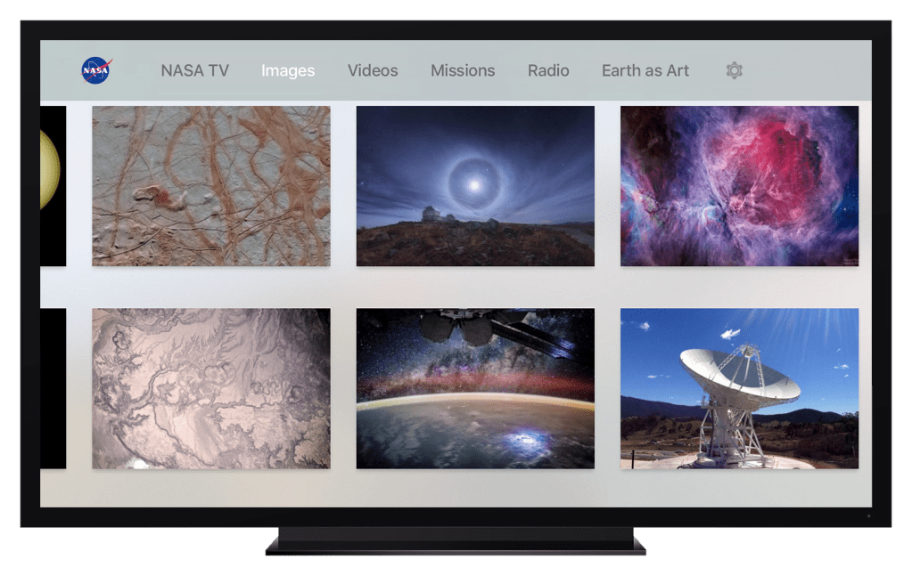 NASA Uploads App for Apple TV
