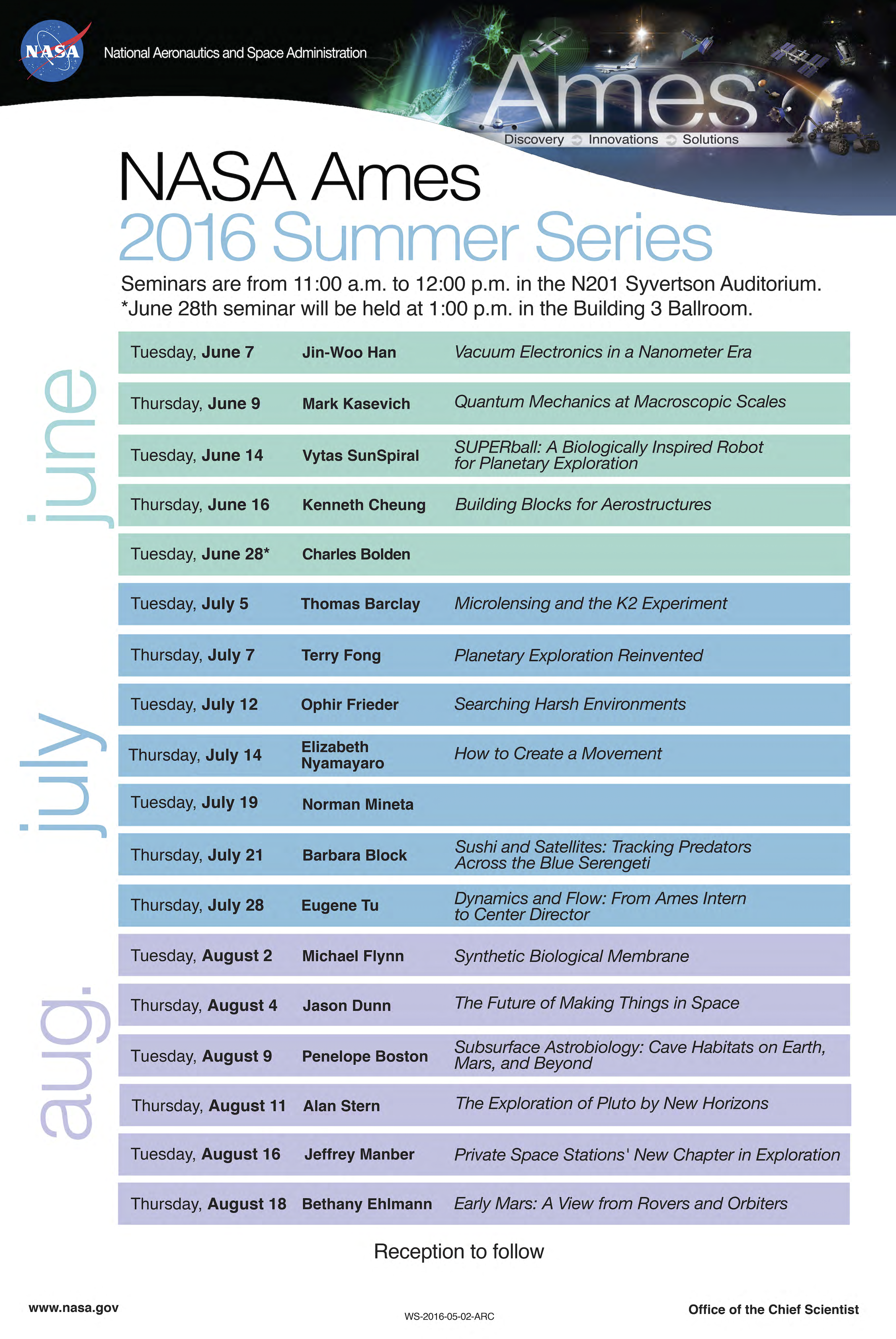 2016 OCS Summer Series poster
