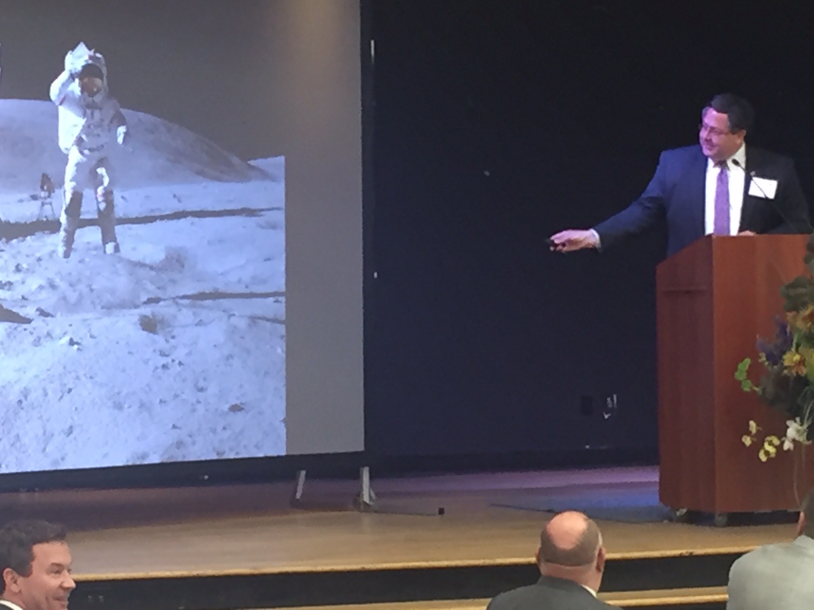 Todd May addresses an audience of industry and business leaders at the annual Tennessee Valley Corridor National Summit