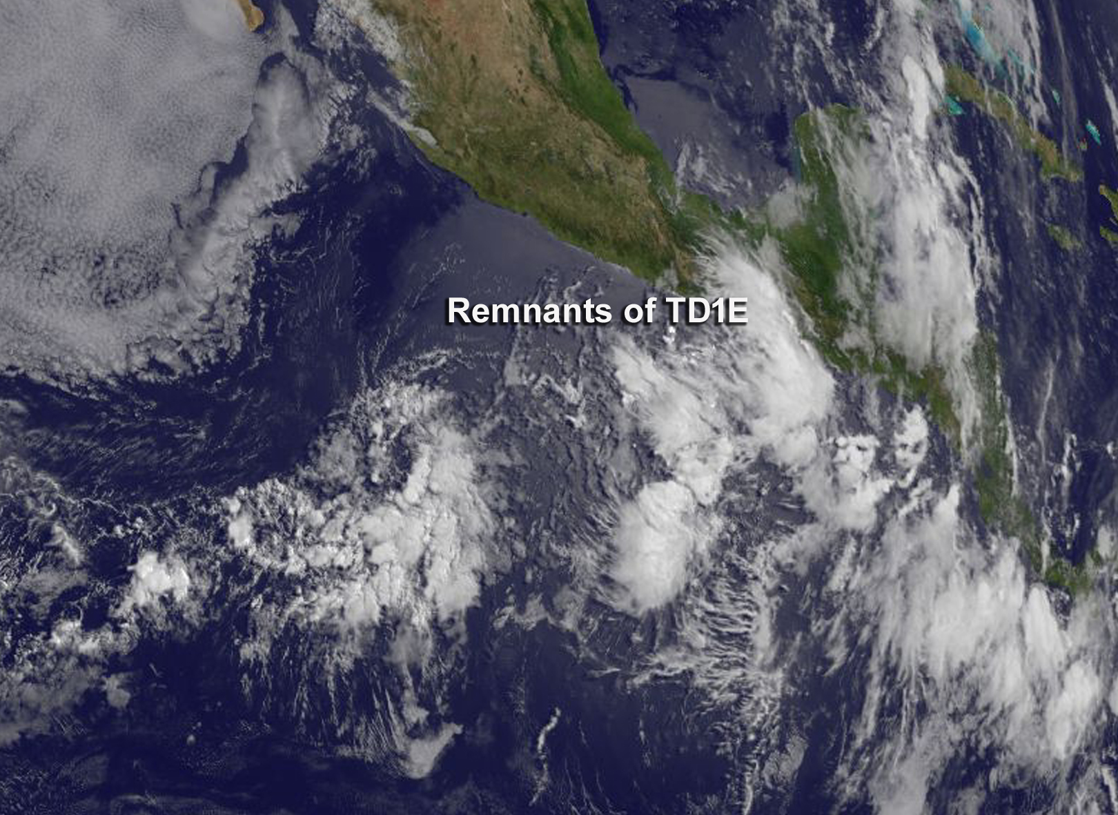 GOES image of TD1E