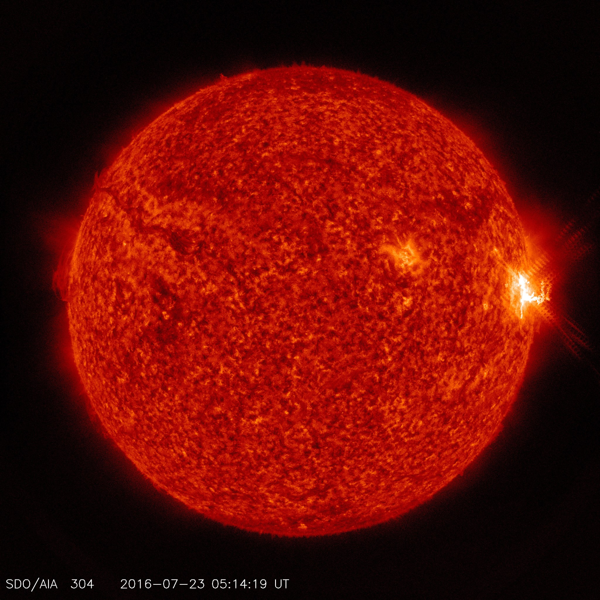 SDO sees an M7.6 solar flare