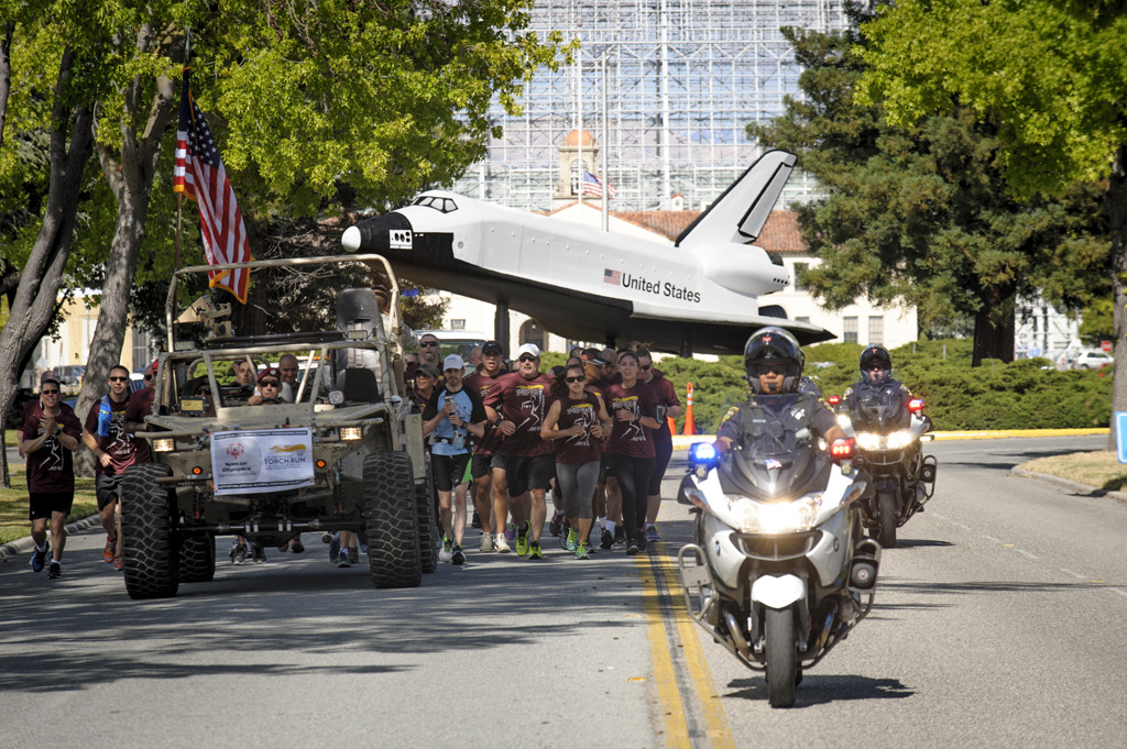 Special Olympic torch run