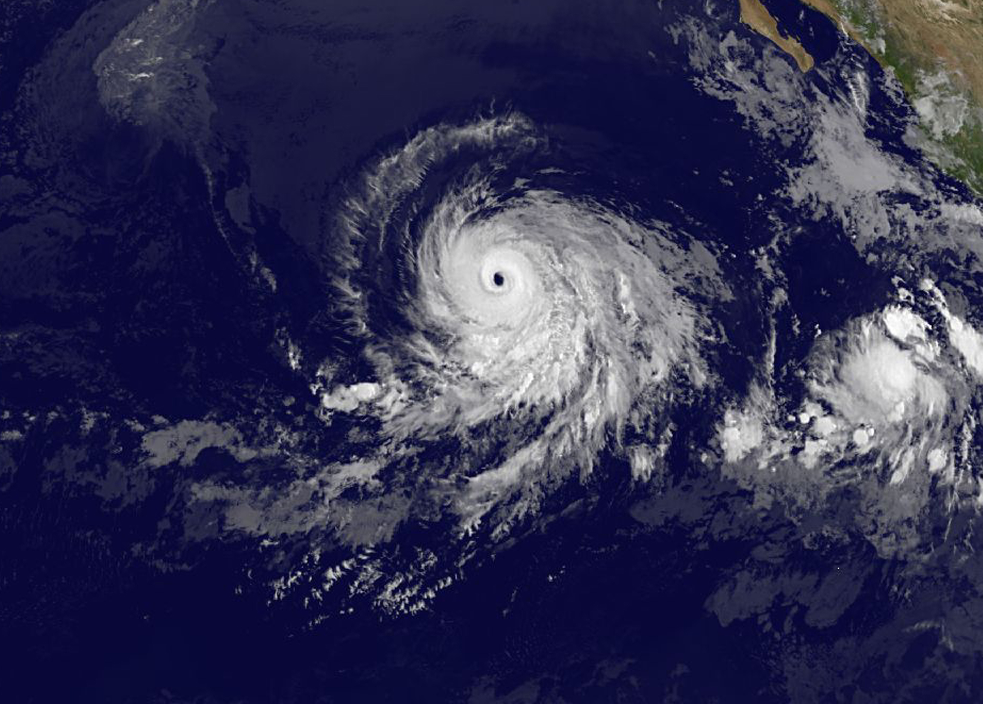 This visible image of Blas from NOAA's GOES-East satellite was taken on July 7 at 1200 UTC (8 a.m. EDT).   