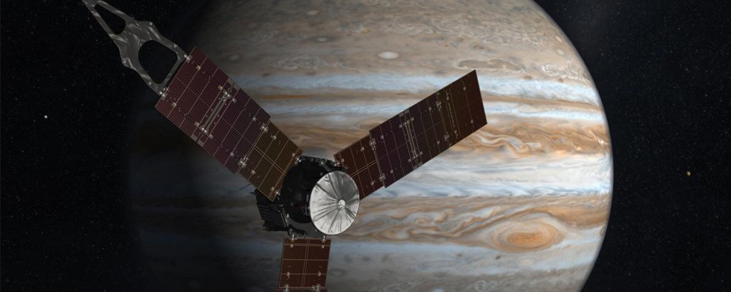 NASA’s Juno Spacecraft in Orbit Around Mighty Jupiter