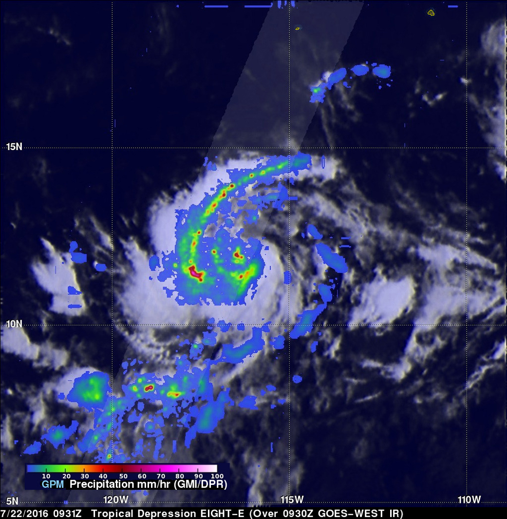 GPM image of Georgette