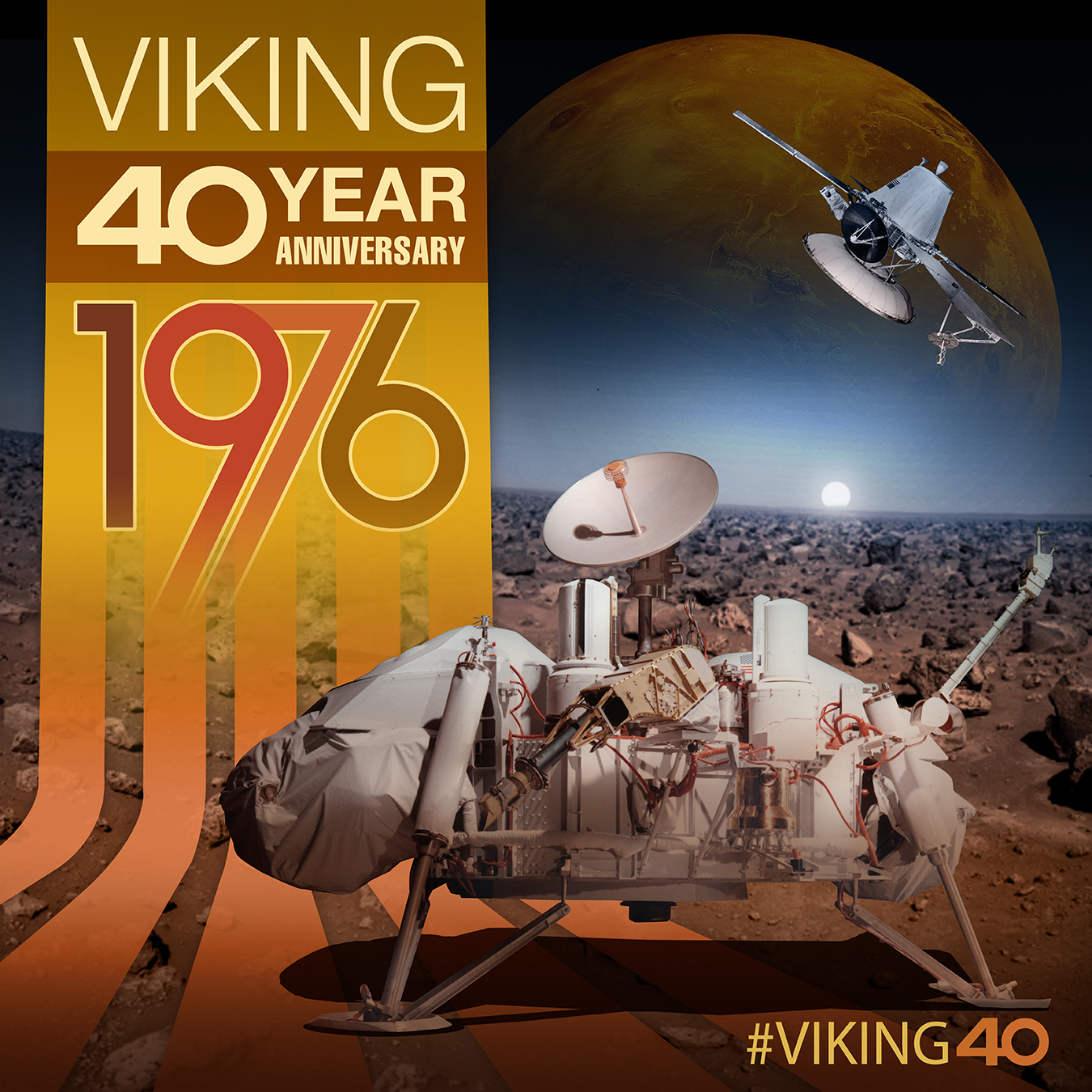 NASA’s Viking Lander 1 successfully reached the Martian surface at 8:12 a.m. July 20, 1976. 