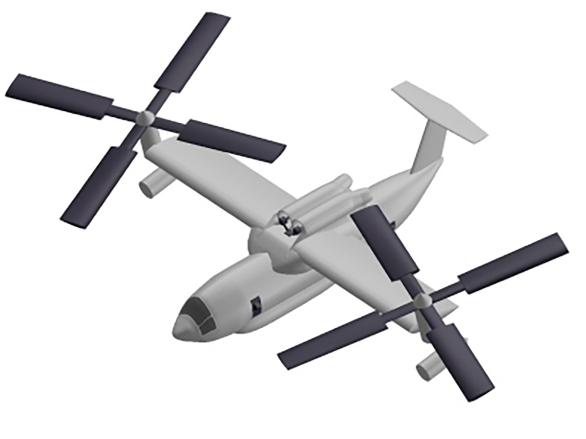 Artist computer generated image of the AVATR Soterion aircraft.