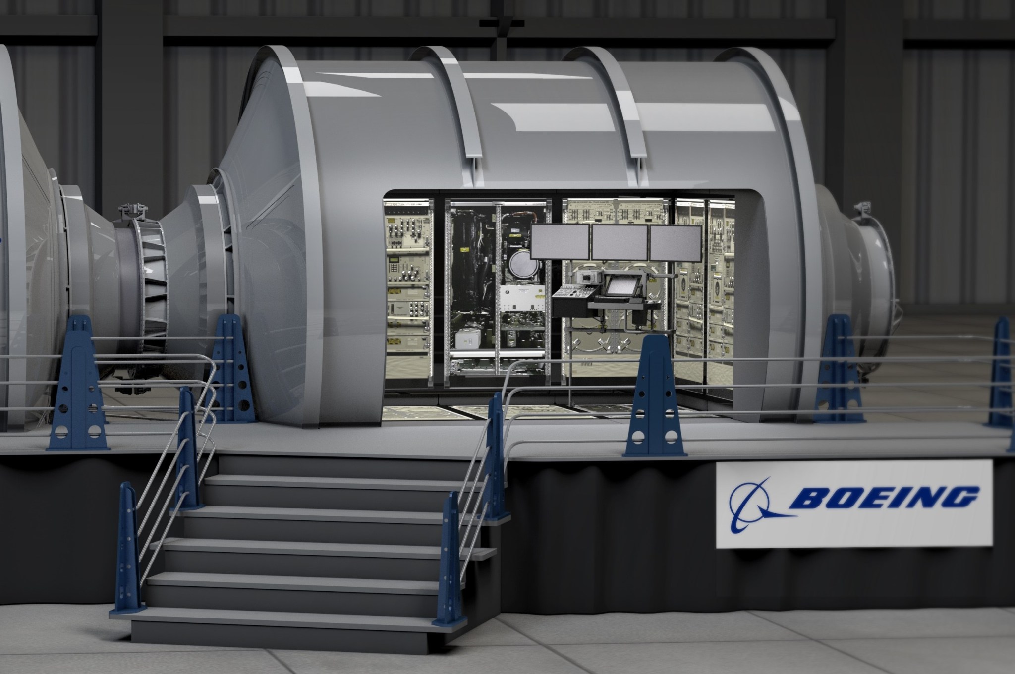 Concept image of Boeing's prototype habitation module. 