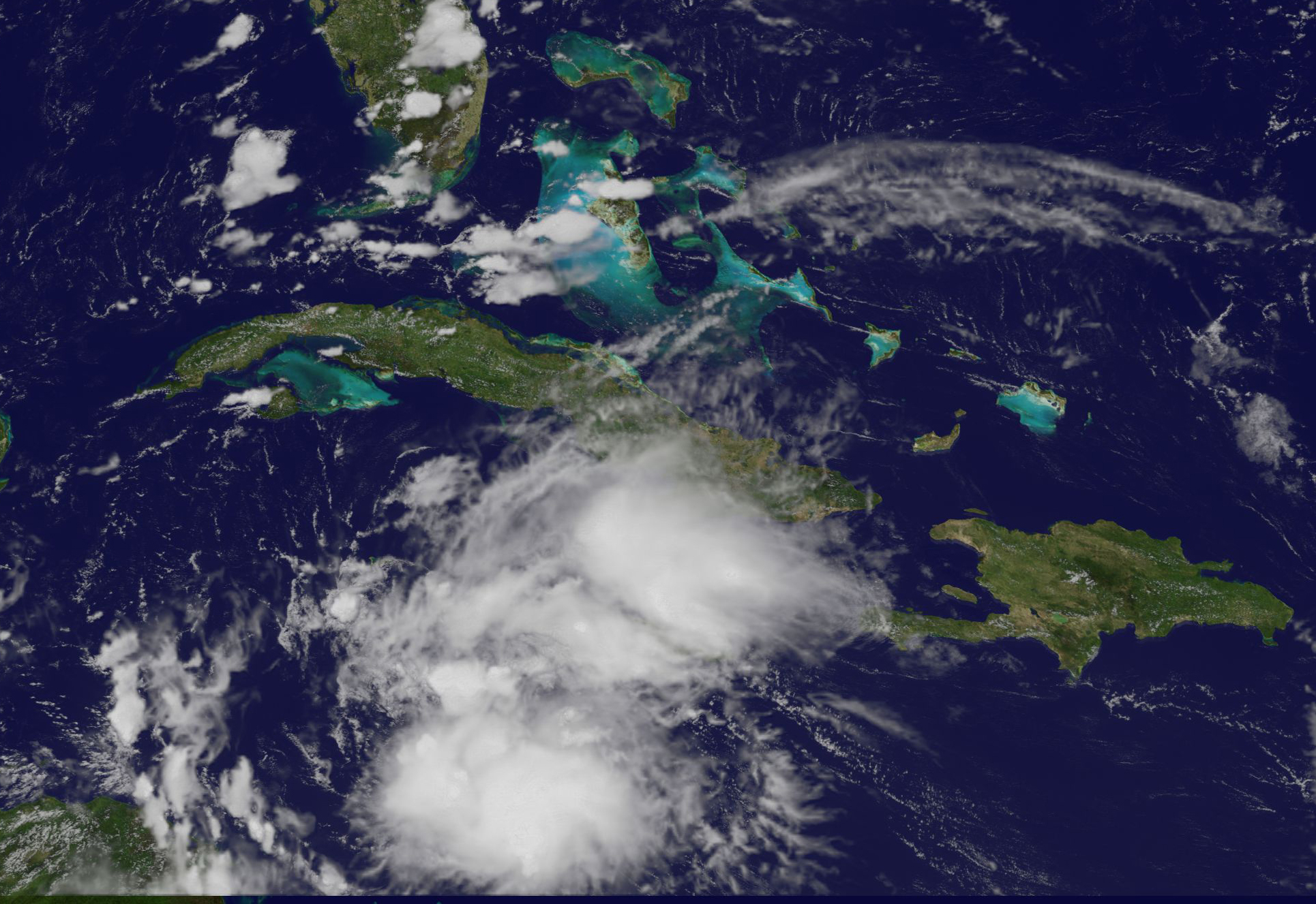 satellite image of Tropical Storm Earl