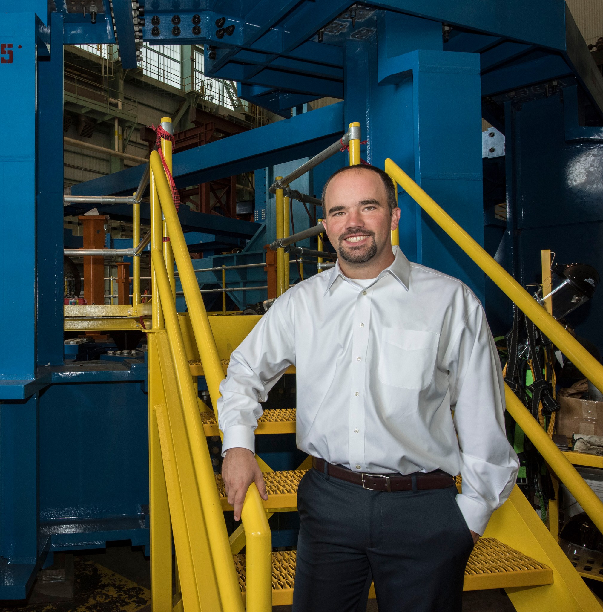 Jonathan Looser, SLS core stage propulsion lead at Marshall, is helping build NASA's new rocket, the Space Launch System.