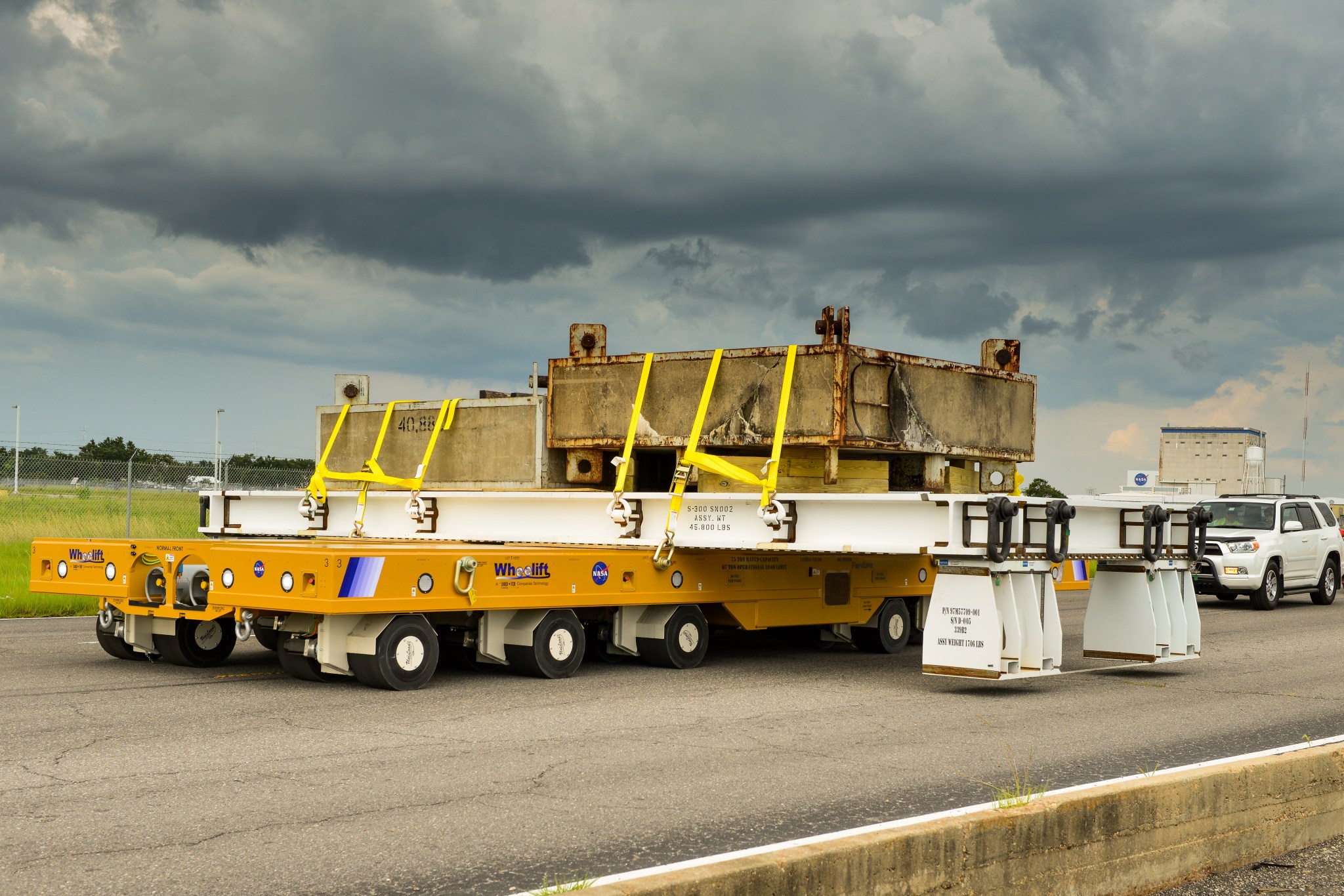 New Rocket Stage Transporters Delivered to NASA’s Michoud Assembly Facilty