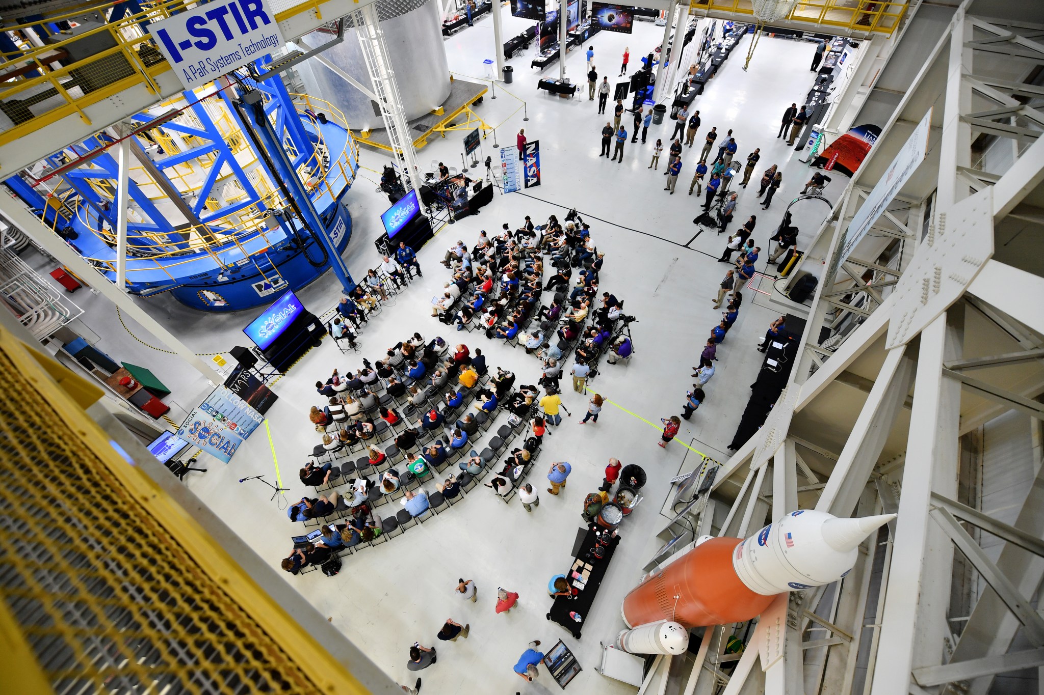 NASA Social participants hear about NASA's journey to Mars during a panel discussion and question-and-answer session at Michoud.