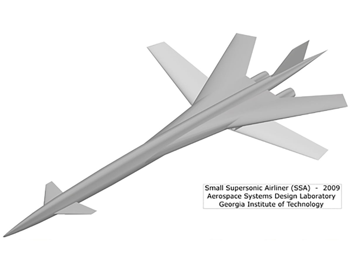 Artist computer generated concept of the Small Supersonic Airliner