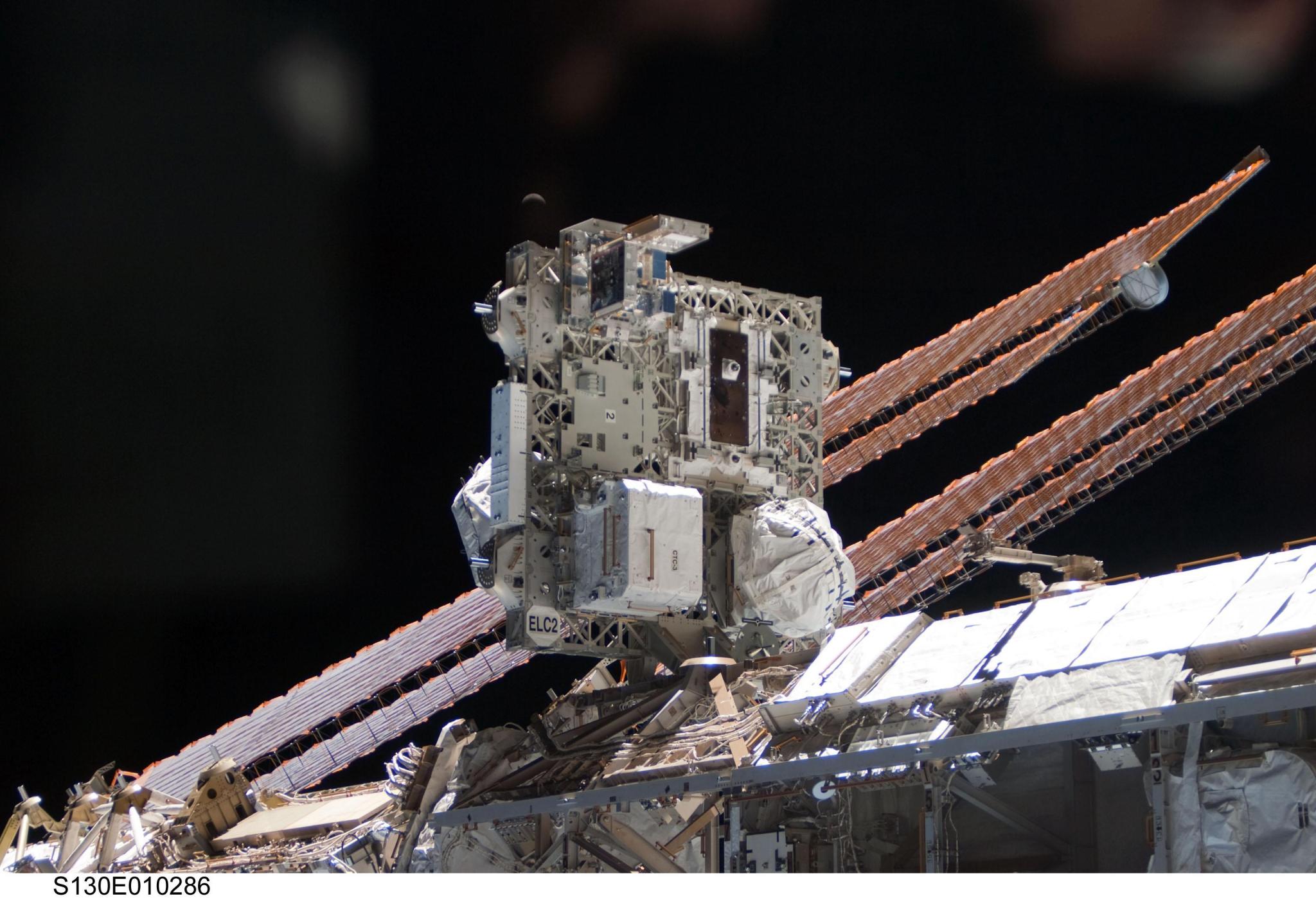 photo of ELC mounted to ISS exterior