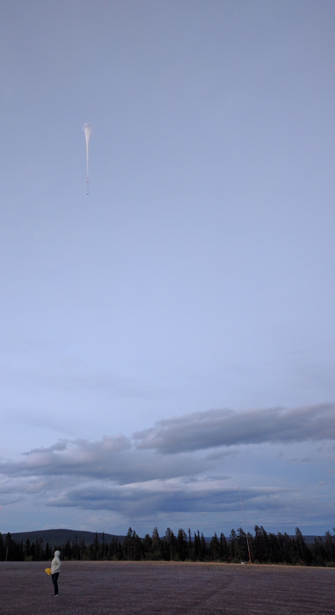 BARREL balloon shortly after launch