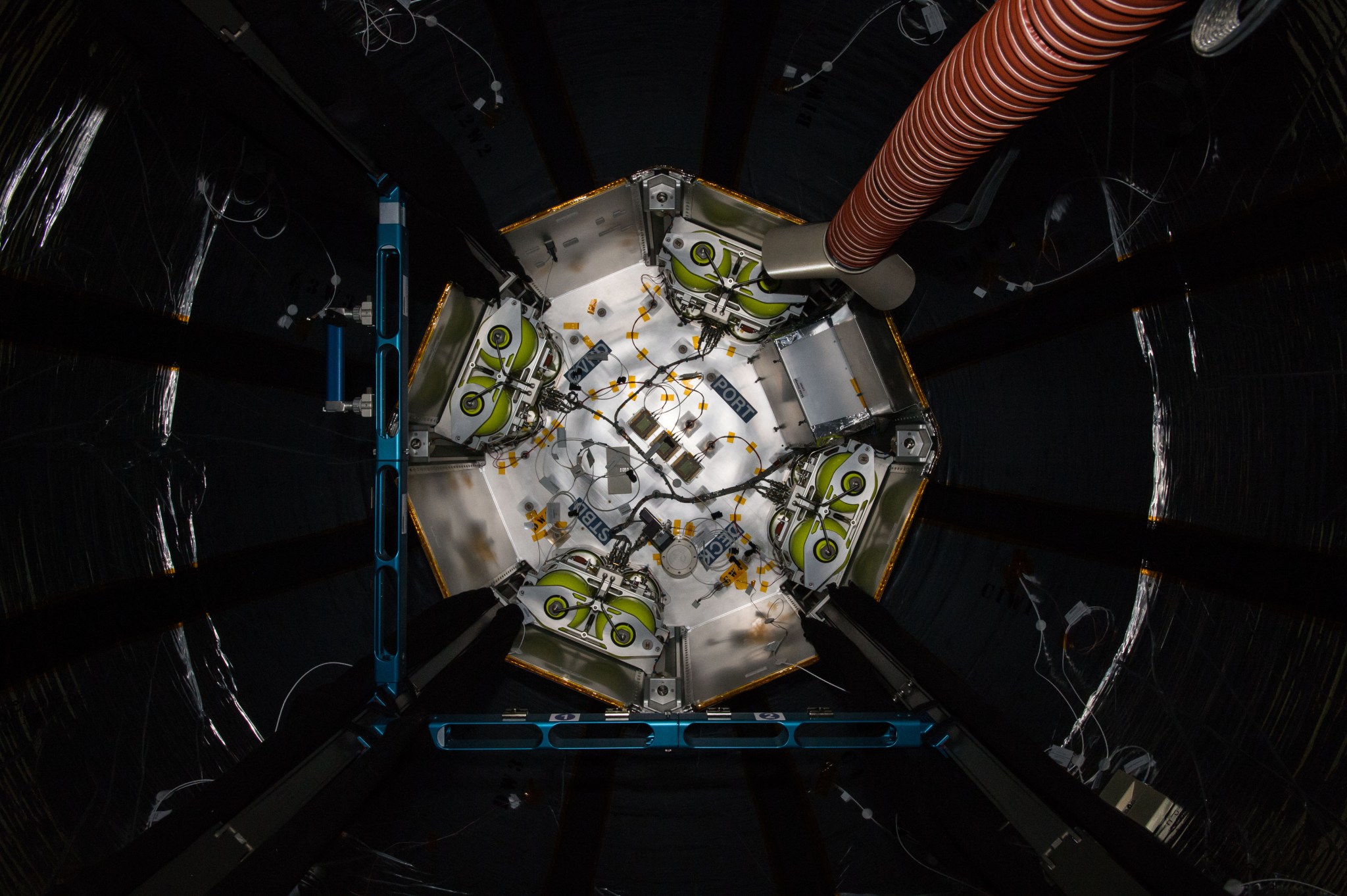 This photograph inside the Bigelow Expandable Activity Module