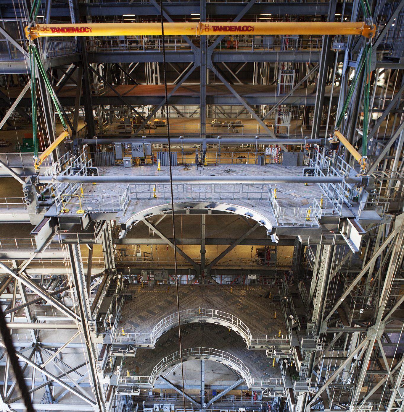 Platform C is installed in High Bay 3 in the Vehicle Assembly Building at Kennedy Space Center in Florida.