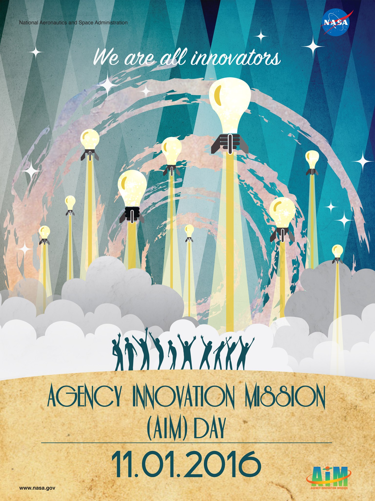 NASA's Agency Innovation Mission (AIM) Day 2016 poster