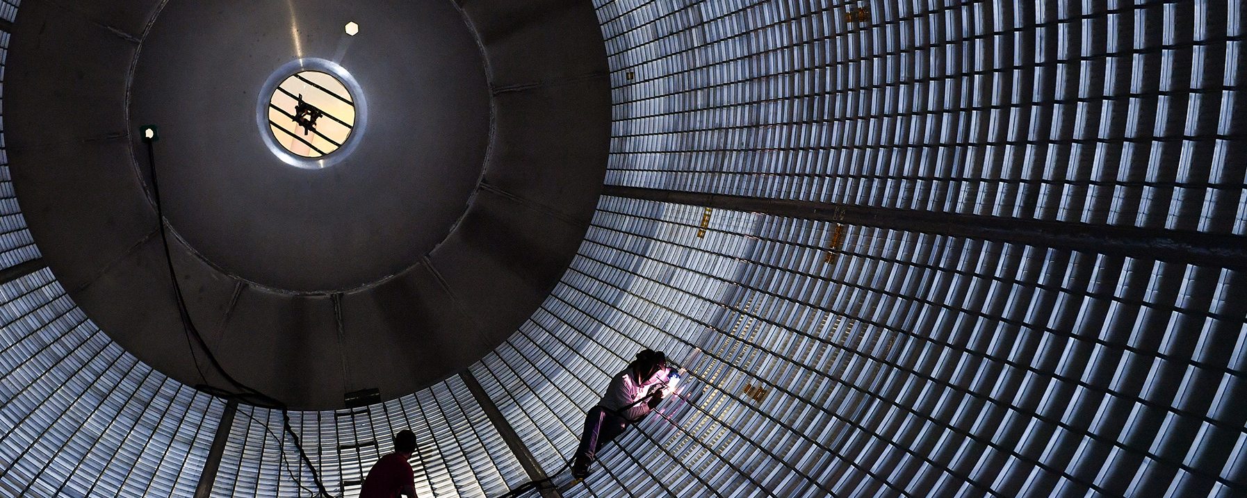 Inside SLS Core Stage Hydrogen Tank