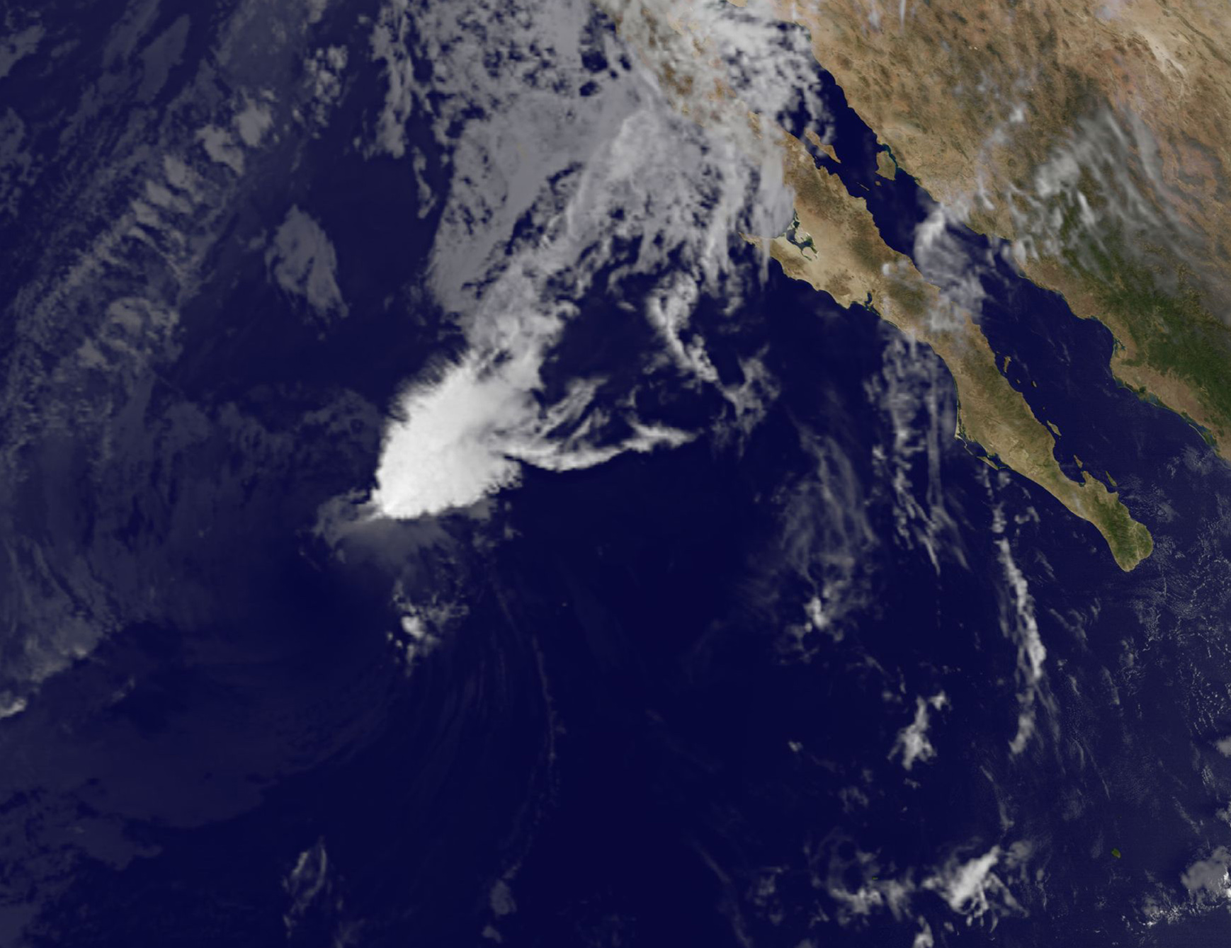 GOES-West image of Seymour