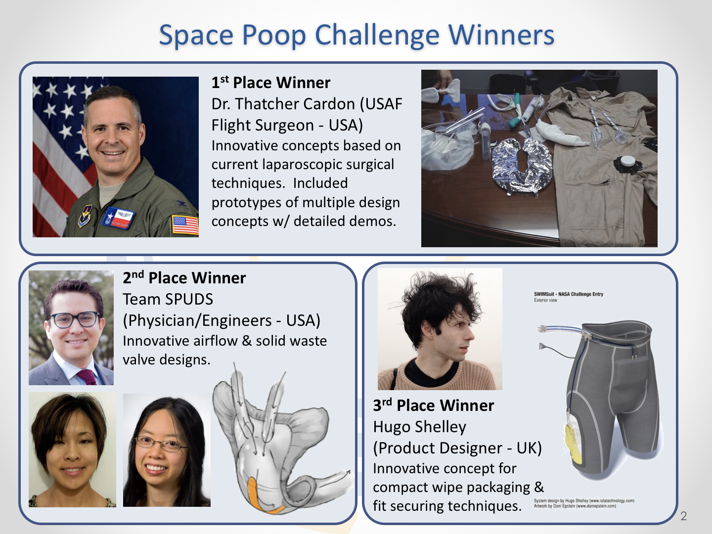 Space Poop Challenge Winners