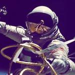 Astronaut doing a spacewalk