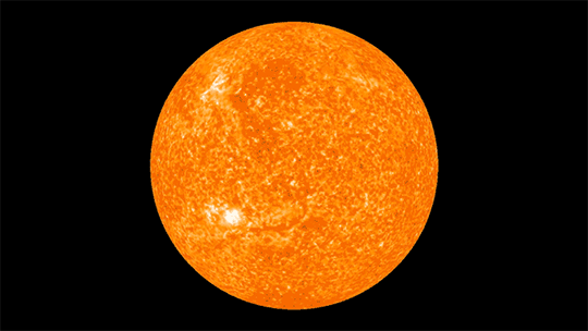 animated composite image of the sun on 31 Jan 2011 from STEREO data